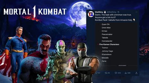 mortal kombat 1 kombat pack leak|Mortal Kombat 1 Leak Reveals Previous Kombat Pack。